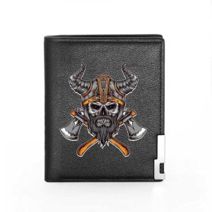 portefeuille viking guerrier nordique