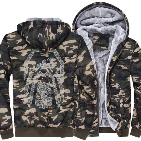 pull à capuche viking - camouflage