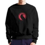 pull viking motif corbeau