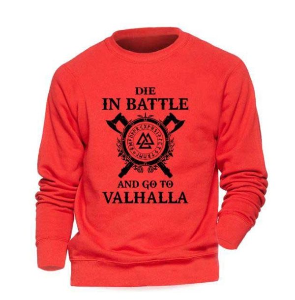 pull viking valhalla rouge