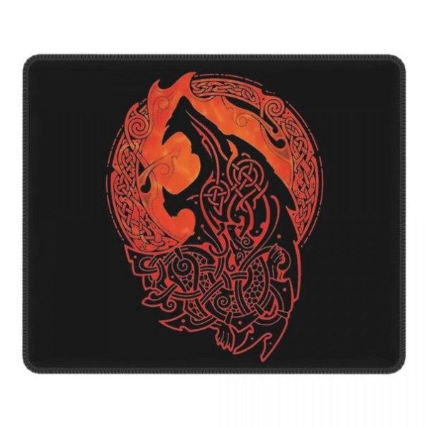 tapis de souris viking loup fenrir