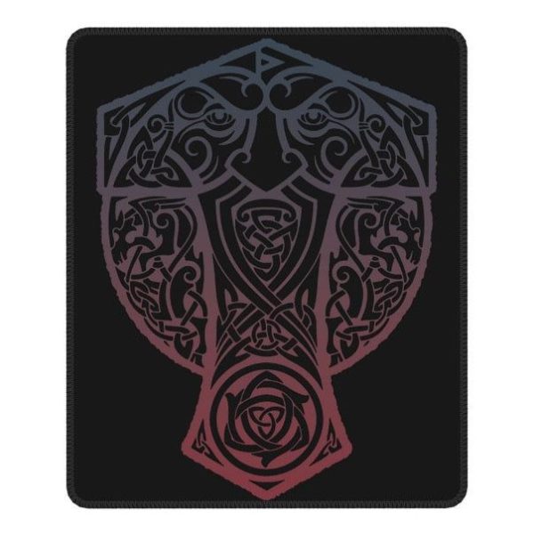 tapis de souris viking marteau de thor