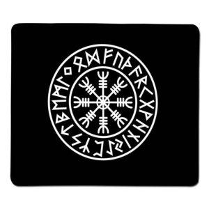 tapis de souris viking runes et heaume de terreur