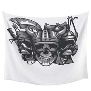 tapis mural viking armée de einherjars
