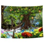 Tapis Mural Viking Forêt Enchantée