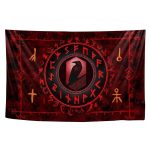 tapis mural viking munin