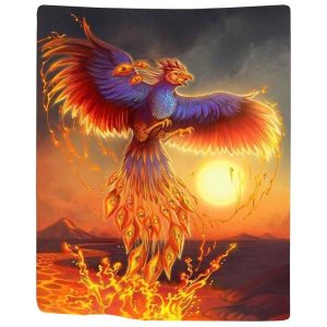 tapis mural viking phoenix de muspelheim