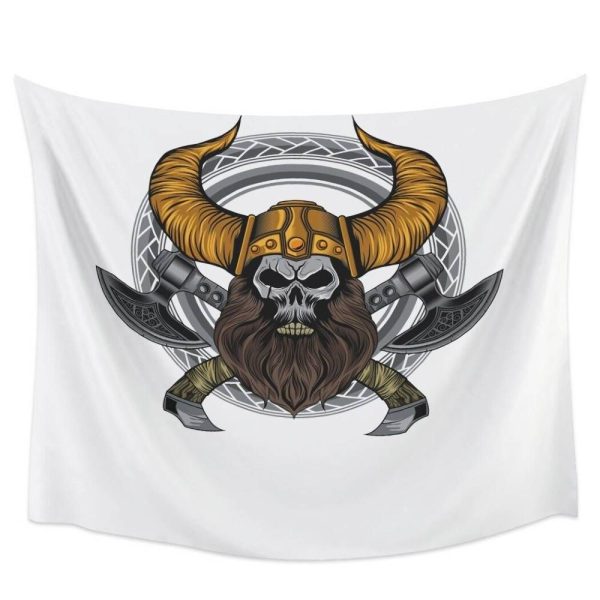 tapis mural viking roi des morts