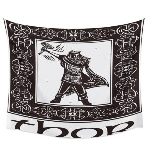 tapis mural viking thor