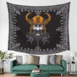 tapis viking soldat décoratif valhalla