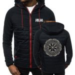 veste style viking avec motif vegvisir