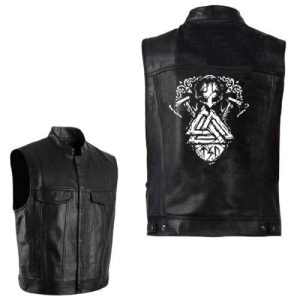 veste viking en cuir einherjar