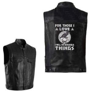 veste viking en cuir fraternité nordique
